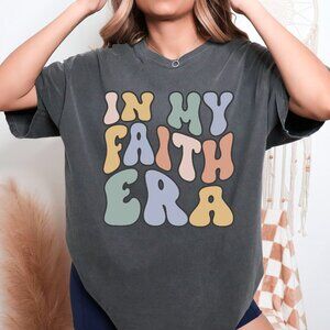 Retro In My Faith Era Christian Shirt Vintage Style Unisex Handmade